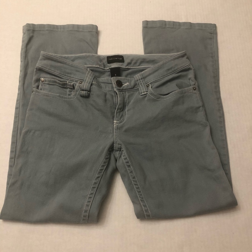 The limited jeans size 6 green blue bootcut